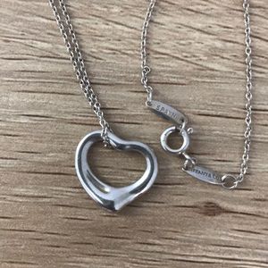 Tiffany’s Open Heart- Peretti Necklace 16” Chain
